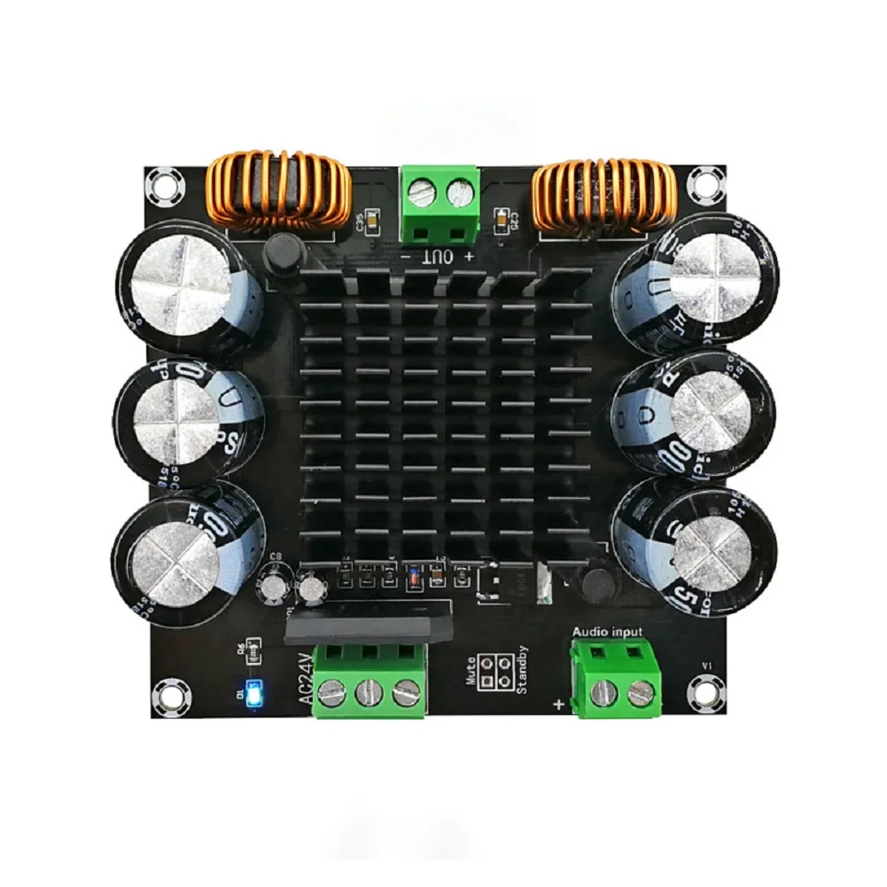 XH M253 لوحة صوت رقمية عالية الطاقة أحادية القناة TDA8954TH BTL وضع 420 واط لوحة صوت للوحة ملحقات المكثفات #5