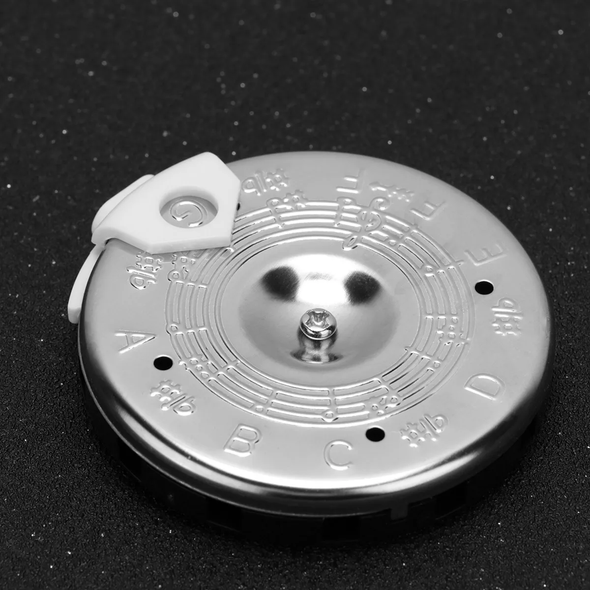 Professional 13 Tone Guitar Tuner Silver 13 Hole Pitch Pipe C- Key for Violin Bass Precise Tuning