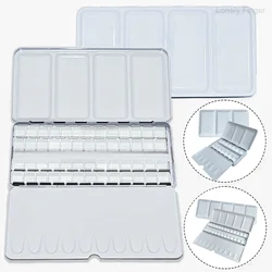 Portable Metal Travel Watercolor Palette Box with 14/26/52 Half Pans - Mixing Trays with Paint Tray Watercolor Half Pans and Lid