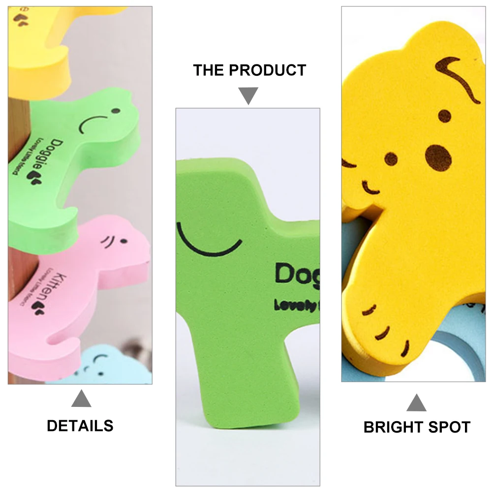 

4pcs Children Safety Anti Clip Door Finger Guard EVA Material Cartoon Animal Design Long Term Use No Odor