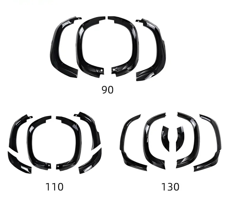 

Arches Fenders Gloss Black Wheel Arches Wheel Eyebrow for Defender 90 110 130 2020-2024