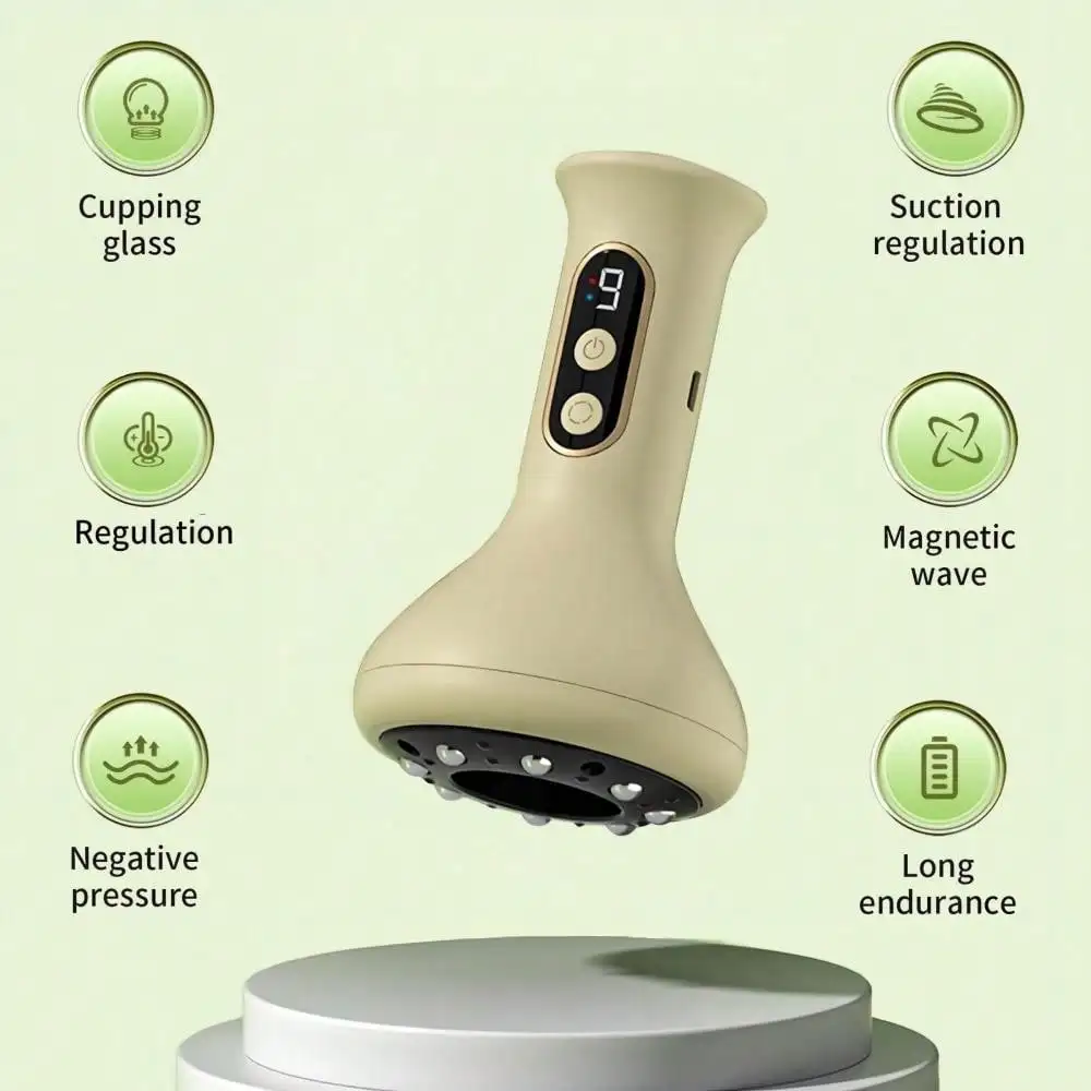 Electric Massager With Intelligent Suction Massage, 3 Modes, 9 Temperature Settings, And 8 Magnetic Balls. Suitable For Arms, Back, And Legs. A Must-Have For Office Workers Who Sit For Long Periods And Seniors At Home