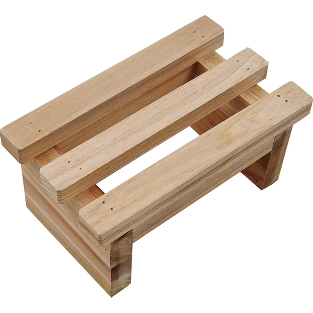 Wooden Low Stool Kitchen Stools Foot Step for Adults Shoe Changing Kids Furniture Bench Small Footstool Wear Resistant Helper