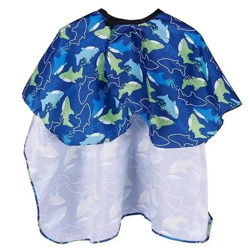 Per bambini Salon abito da taglio impermeabile per capelli Cape Nylon parrucchiere Sea Fish Patterned Barber