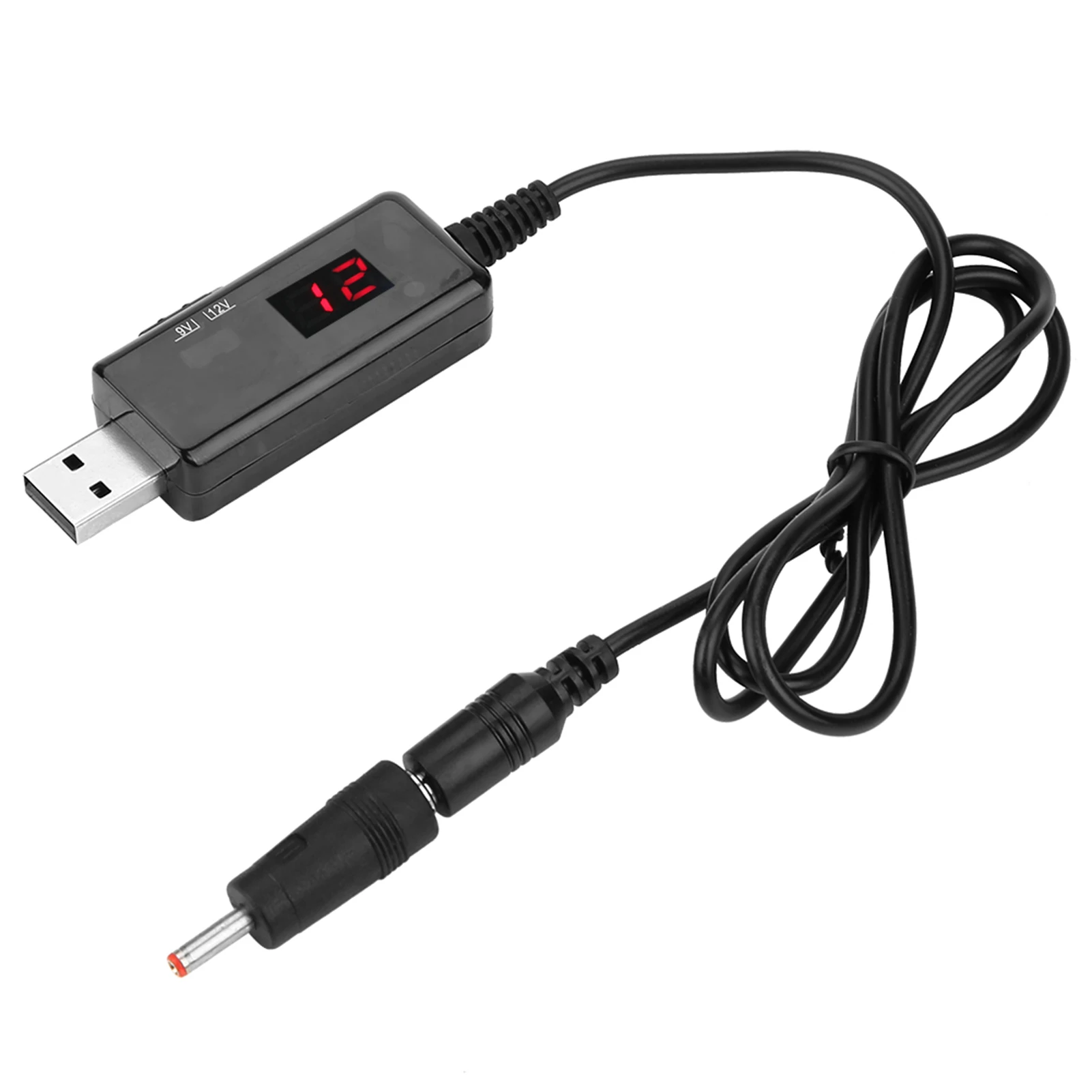 USB Boost Voltage Converter Cable USB to DC Boost Cable Router Step up Voltage Converter Display 9V/12V Step up Converter Cable