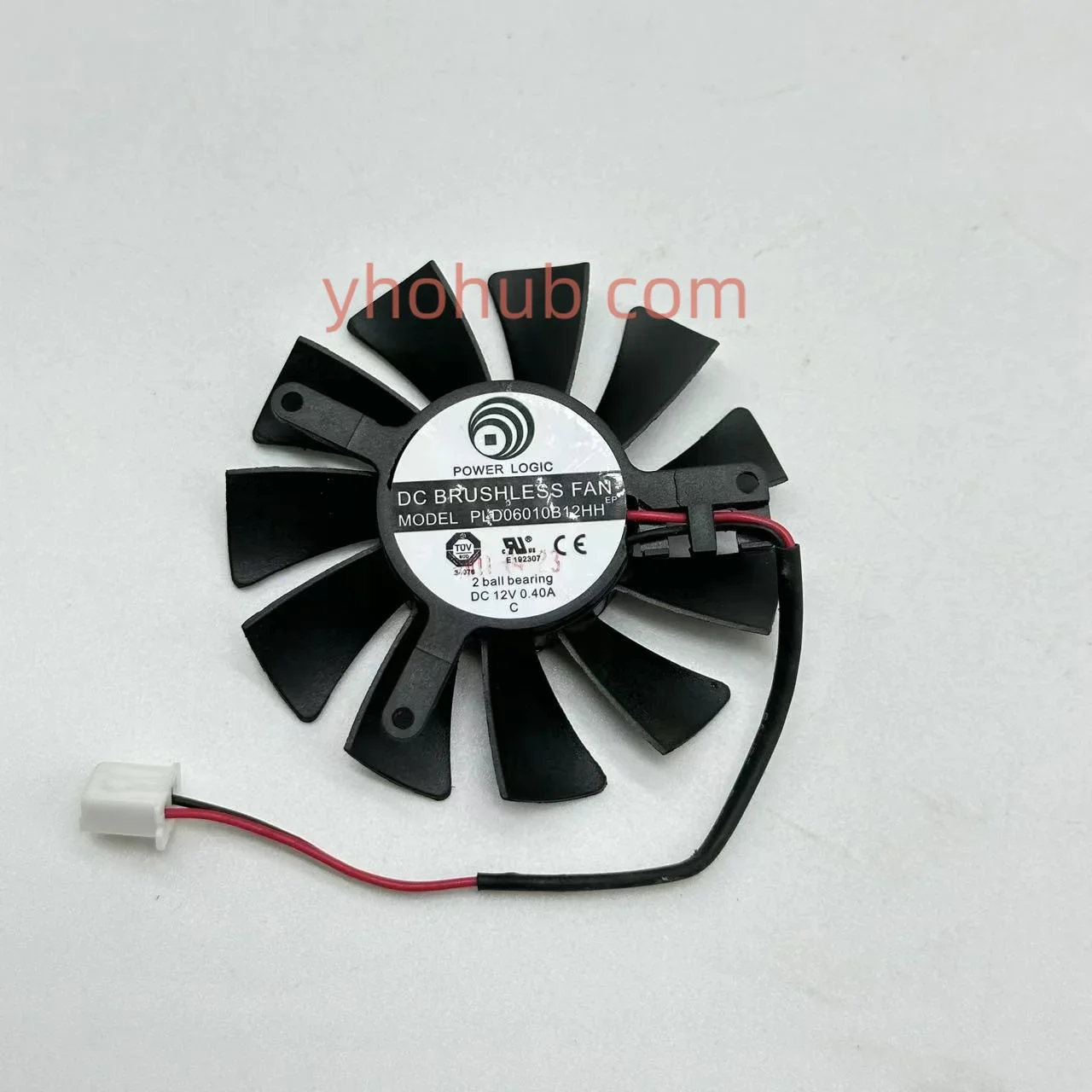 منطق الطاقة PLD06010S12HH PLD06010B12HH DC 12V 0.40A Dia.55mm Hole 43-39-32mm 2-Wire Cooling Fan