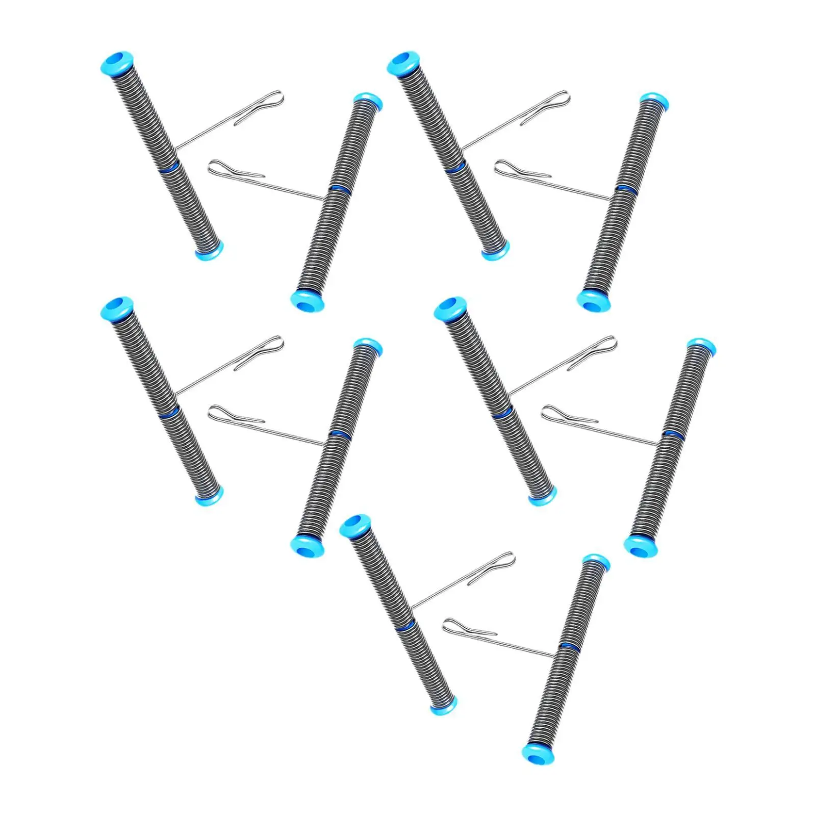 10 قطع خيط صنارة الصيد الخائن T على شكل أنبوب تنوعا سلك زعيم المحمولة للمياه العذبة المياه المالحة غير قابل للصدأ الصيد الحفارات