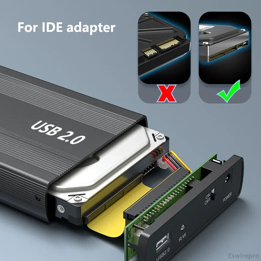 SSD Festplattengehäuse USB 3.0 Für 2,5" Zoll SATA 3 SSD HDD 7mm & 9,5mm USB C Transparent