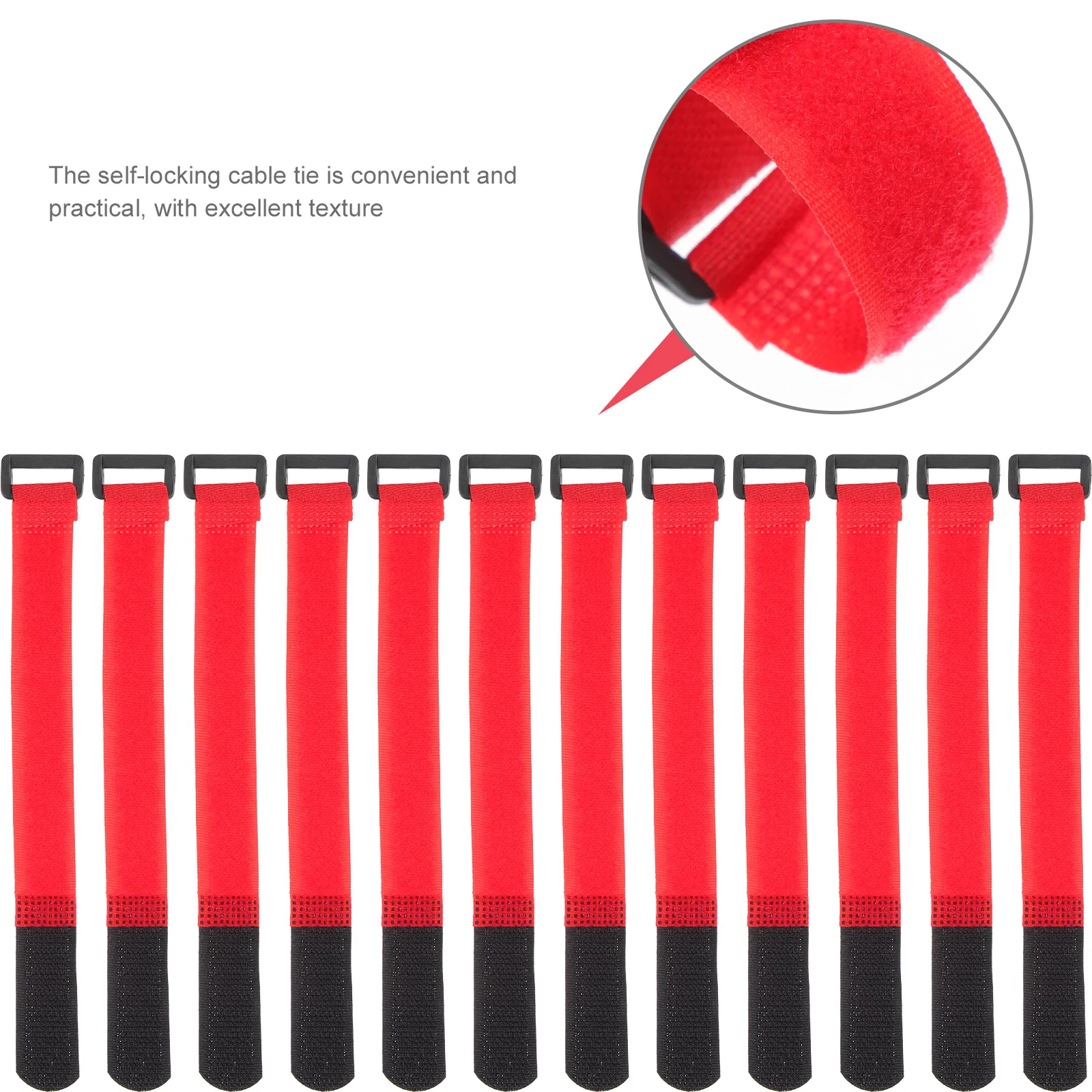 

20Pcs Adjustable Hook Loop Cable Ties Fasteners for Wire Management Cord Wrap Extension Holder Garage Tool Organization Supplies