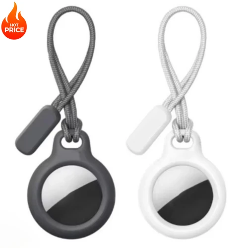 Funda para localizador de Airtags Apple con correa, funda protectora, llavero antipérdida, funda para soporte Airtag, llaves de seguimiento, equipaje para mascotas