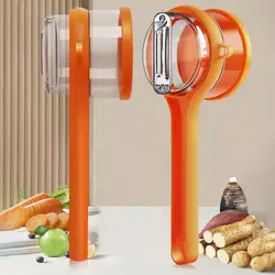 Vegetable Peeler With Container Double-Sided Stainless Steel Cutter Potato Peelers Multi-Function Peeler Kitchen Peeling Tool