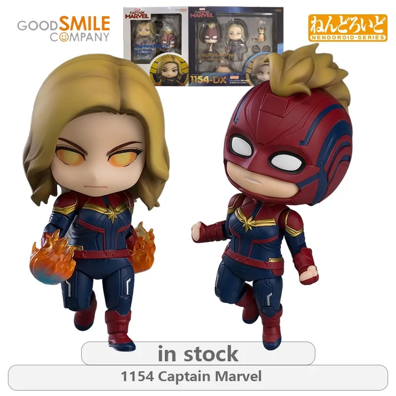 

GSC оригинальная серия NENDOROID 1154-DX Капитан Марвел аниме фигурка модель игрушки подвижная модель украшения подарки для мальчиков