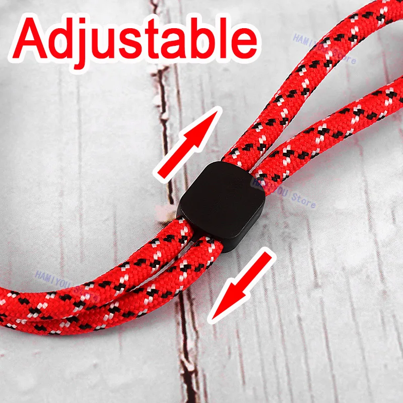 Red Blue Adjustable Mobile phone Strap Wrist Lanyard For iPhone Samsung HUAWEI XIAOMI USB Flash Drives Keys Keychains Camera Key