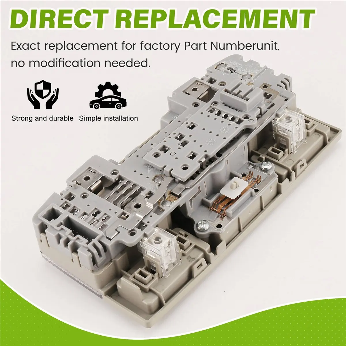 #28V Car Overhead Console Assembly Roof Reading Lights with Sunroof Switch,Overhead Console Assembly,(ABS)