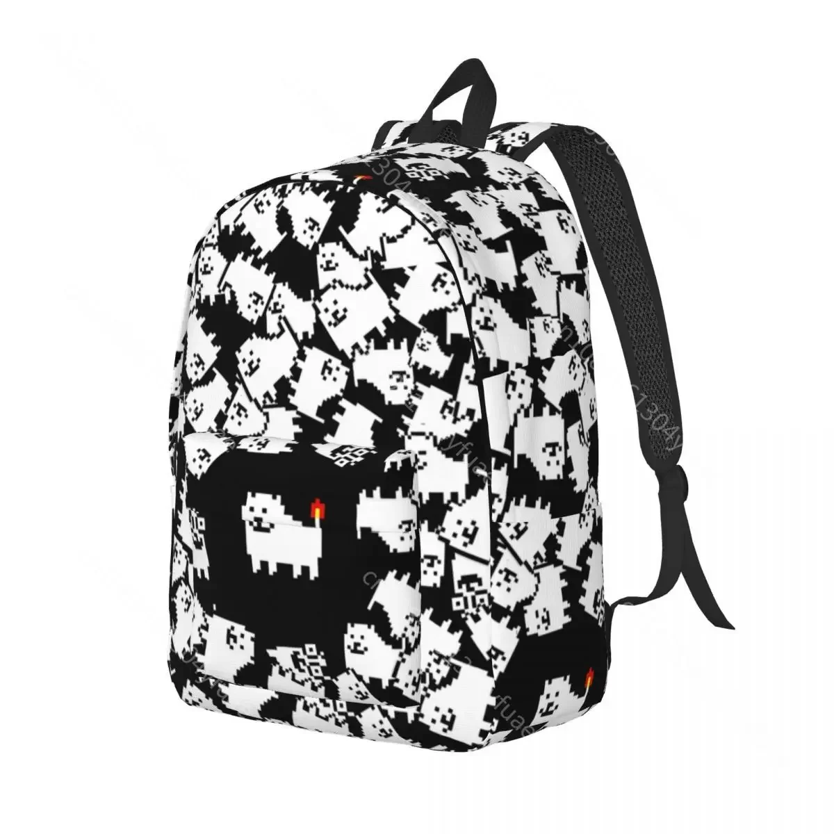 Undertales Sans Game Sac à dos d'université avec motif de chien ennuyeux, sacs à dos Kawaii pour étudiants, sac d'école de haute qualité