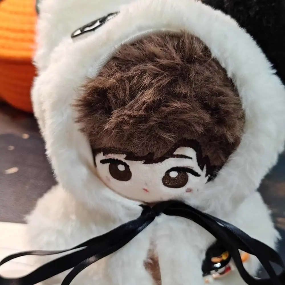 Schwarz Weiß 10 cm Puppe Kleidung Kleidung Outfit Hallowmas Thema Baumwolle Puppe Kleidung Kawaii Plüsch Puppe Puppe Mantel Geburtstag geschenk