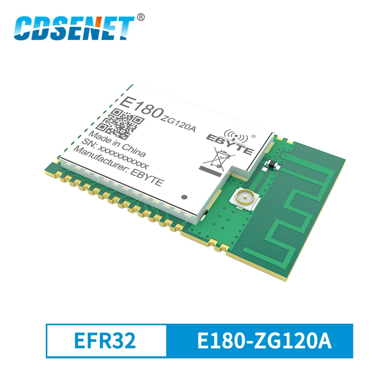 CDSENET 2.4GHz ZigBee 3.0 Module PCB IPEX 32-bit ARM Cortex -M4 PA  EFR32MG1B Chip 20dBm IO Port E180-ZG120A