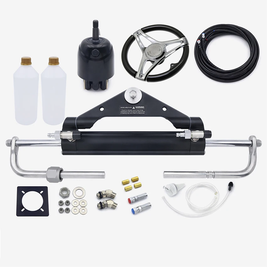 Marine Hydraulic Outboard Steering 100HP/150HP/300HP Boat Hydraulic Steering System For Yacht Speedboat Hydraulic Rudder