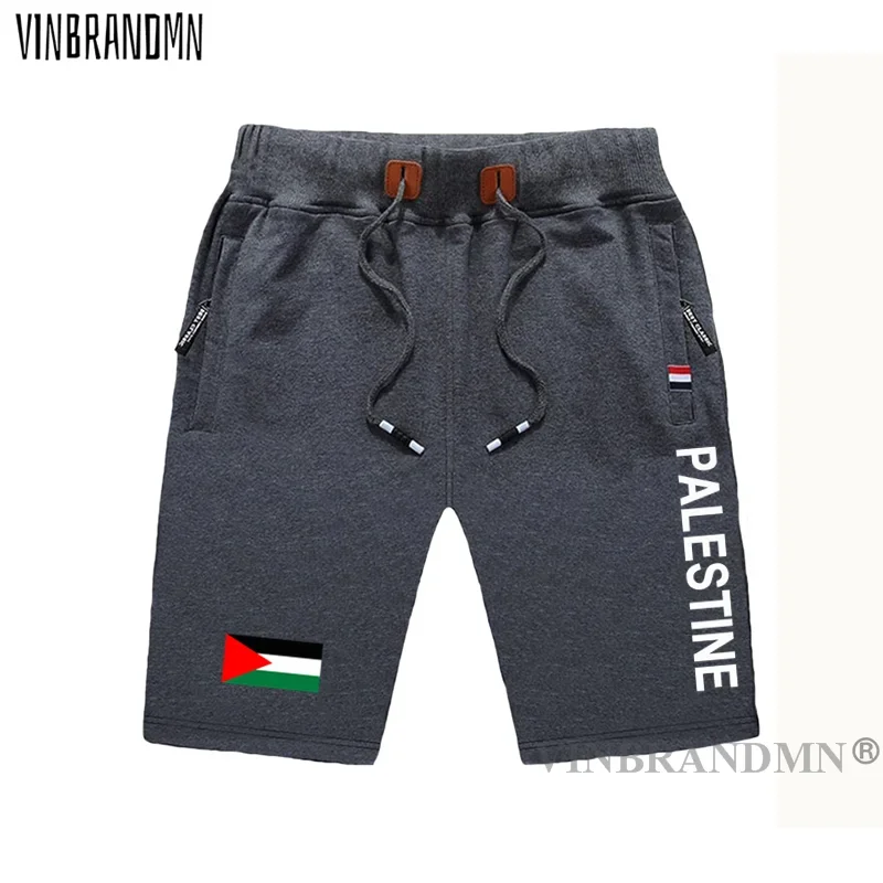 State of Palestine Palestinian mens shorts beach man men's board shorts flag workout zipper pocket sweat bodybuilding PS PSE