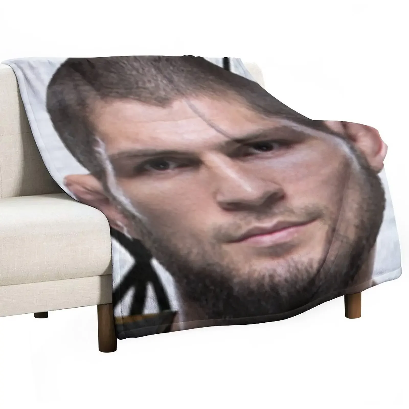 

KHABIB NURMAGOMEDOV LIGHTWEIGHT CHAMPION WITH SIGNATURE Throw Blanket Sofa Throw Picnic Multi-Purpose Camping Blankets