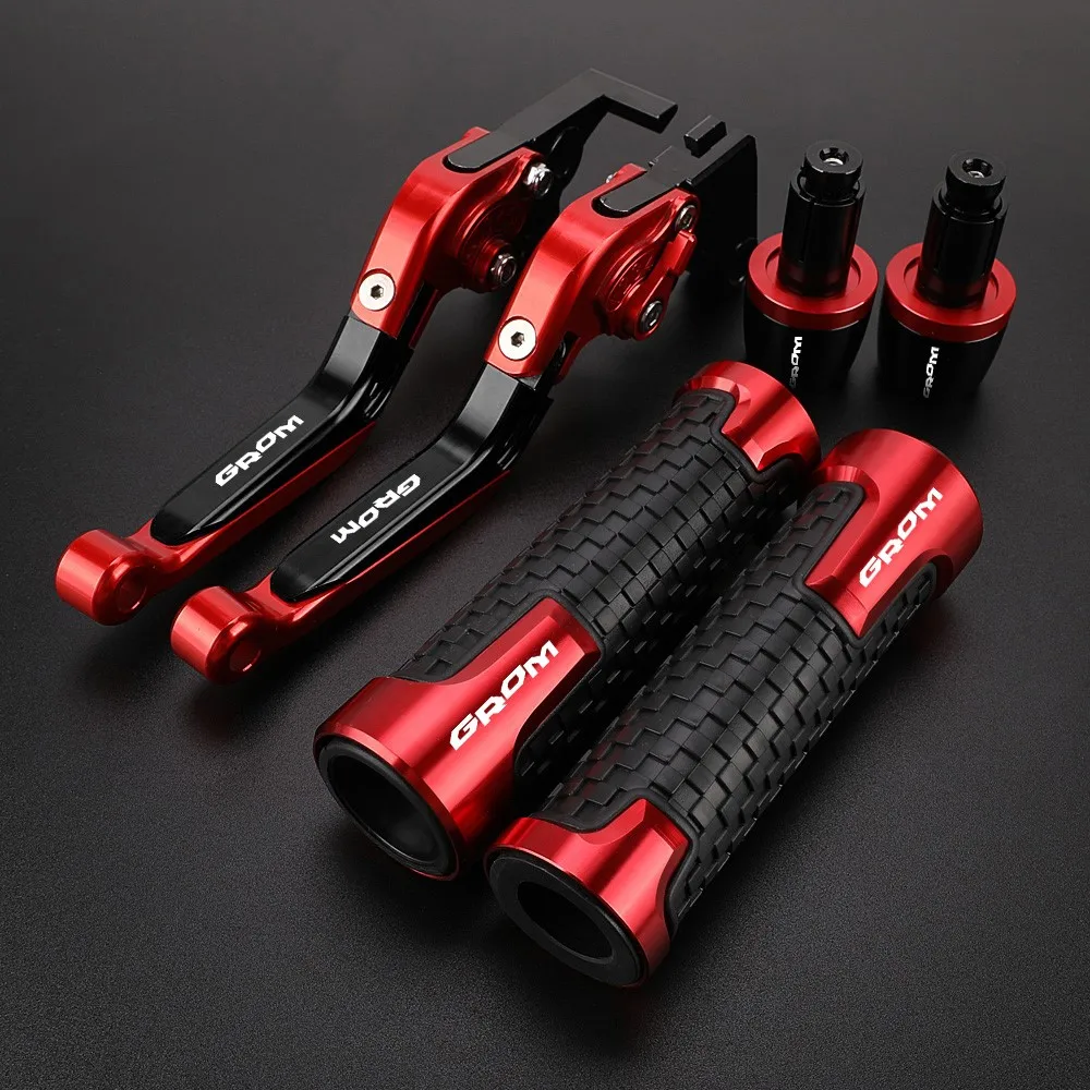 

Motorcycle Adjustable Brake Clutch Levers FIT For HONDA GROM 2014 2015 2016 2017 GROM MSX125 2014-2017 Handlebar grips ends