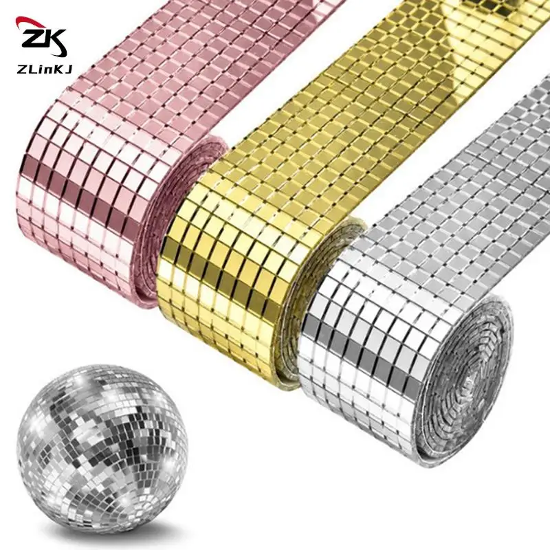 Creative Disco Ball DIY Glass Mirror Stickers Wall Stickers Self-adhesive Home Decoration Wall Decor Interior Decor 60/100*4cm