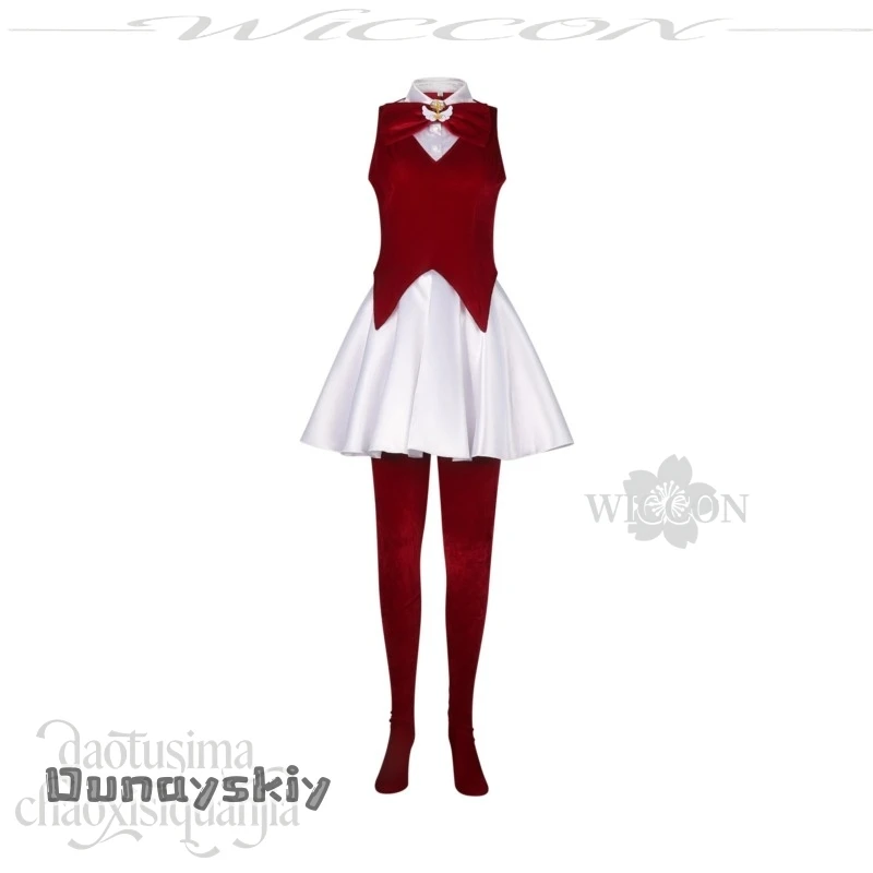 

Amanda Cos @ аниме St.Tail косплей Haneoka Meimi костюм волшебная форма для девочек бархатный комбинезон без рукавов жилет платье головной убор с бантом
