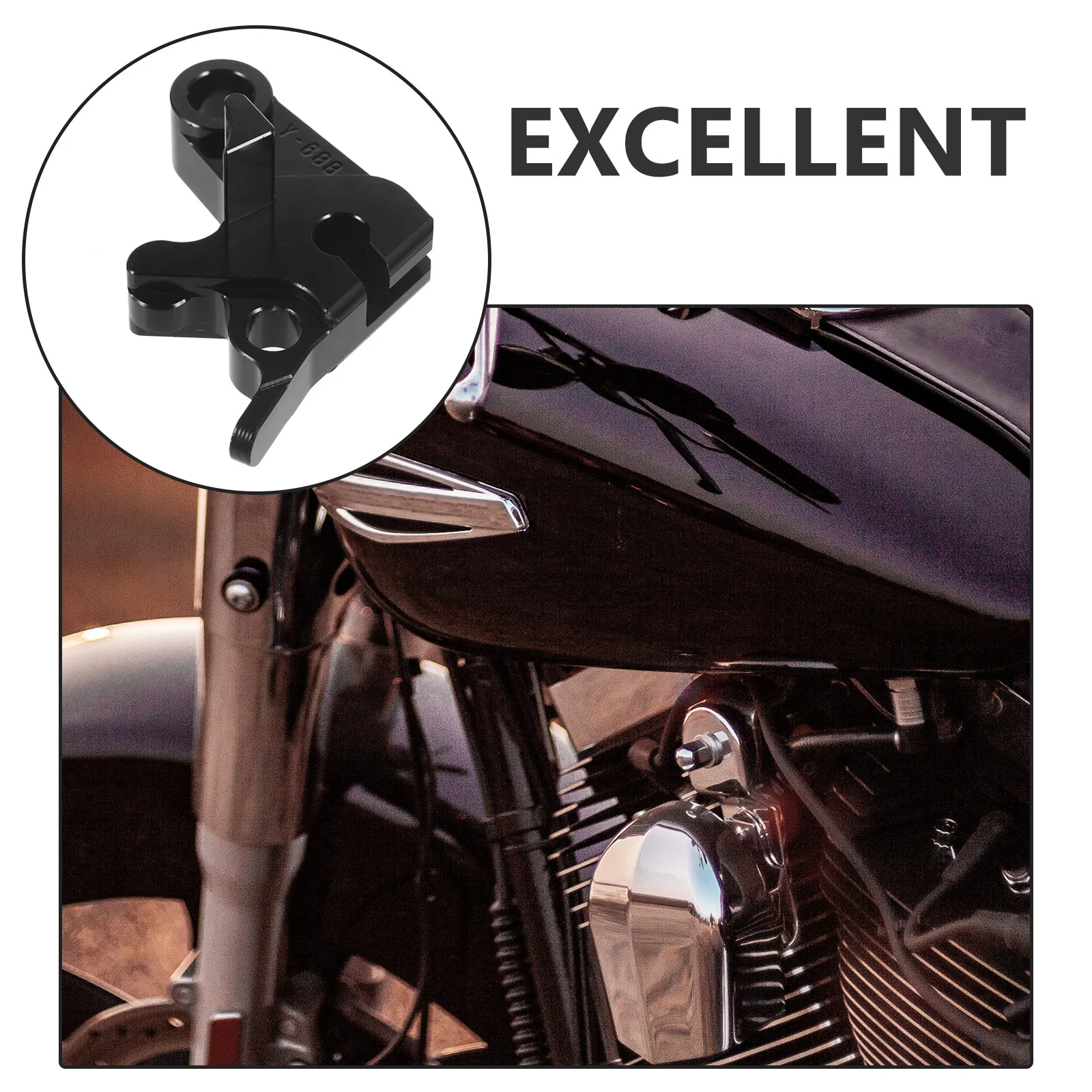 

Motorcycle Handlebar Brake Clutch Lever Durable Comfortable Flexible Operation Replacement Part for Travel Outdoor