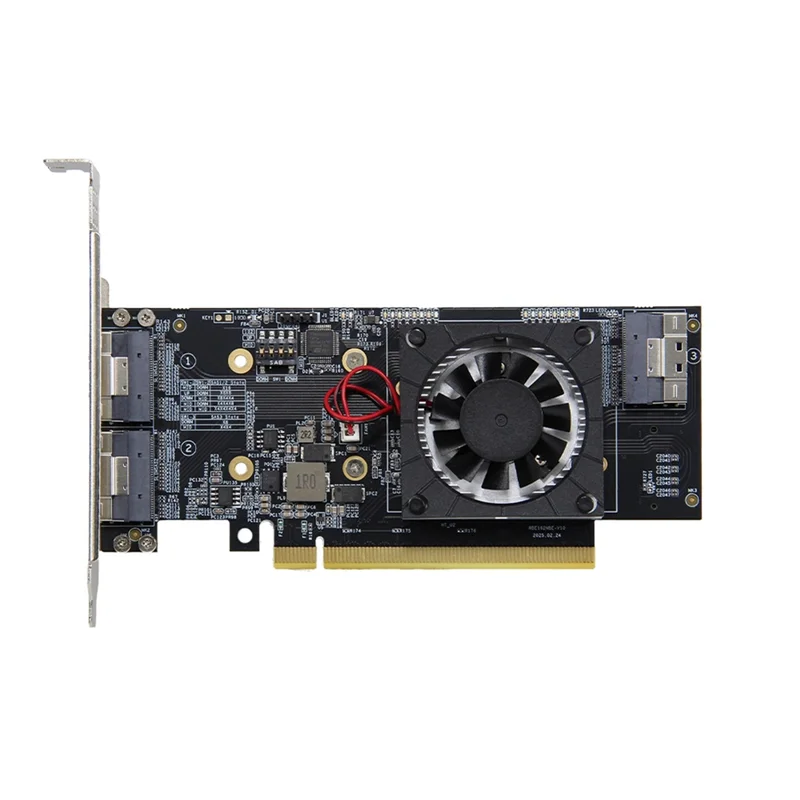 

АП-М. 2 NVME SSD Плата расширения Pcie 3.0 X16 PLX8749 Совместимая внешняя видеокарта без сплит-контроллера