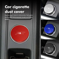 Car Cigarette Dust Cover Aluminum Alloy Cigarette Lighter Cap For Audi ABT A1 A3 A4 A6 A5 Q5 A1 Q7 Q3 A8 Q2 A7 Q8 RS5 RS6 RS7