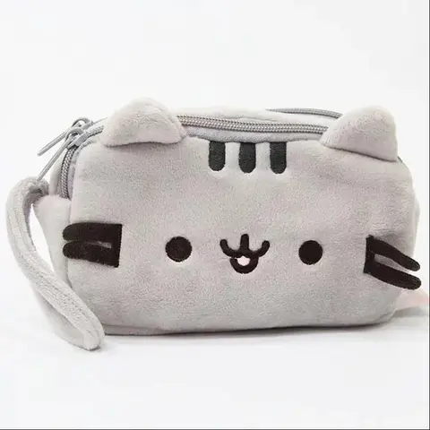 Bilashmart new Kawaii Cat Pencil Case Cartoon Pencil Bag Large Capacity Pencil Box Portable Storage Pouch Office School Supplies Stationery
