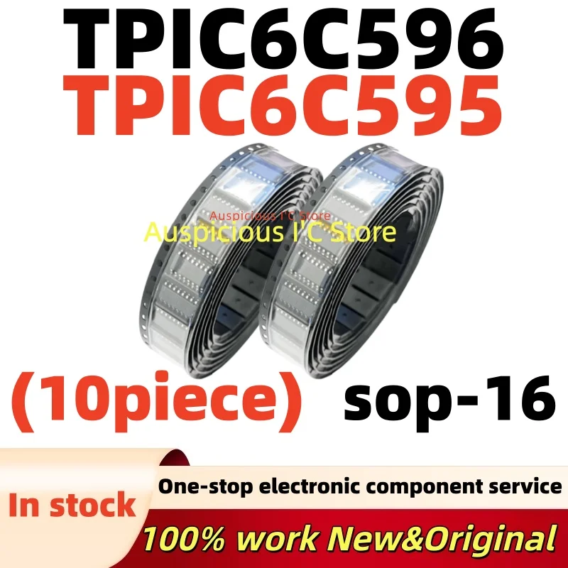 (10pcs)TPIC6C596 TPIC6C596DR 6C596 TPIC6C595 TPIC6C595DRG4 6C959 sop-16