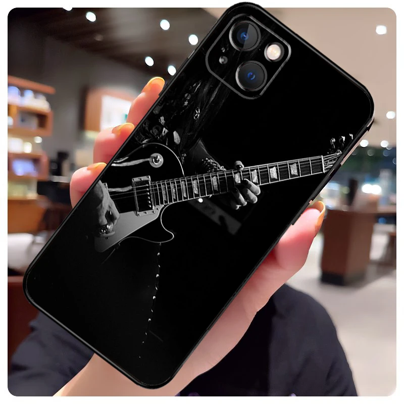 Guitar Music Art Case For iPhone 16 13 14 11 12 15 Pro Max X XR XS