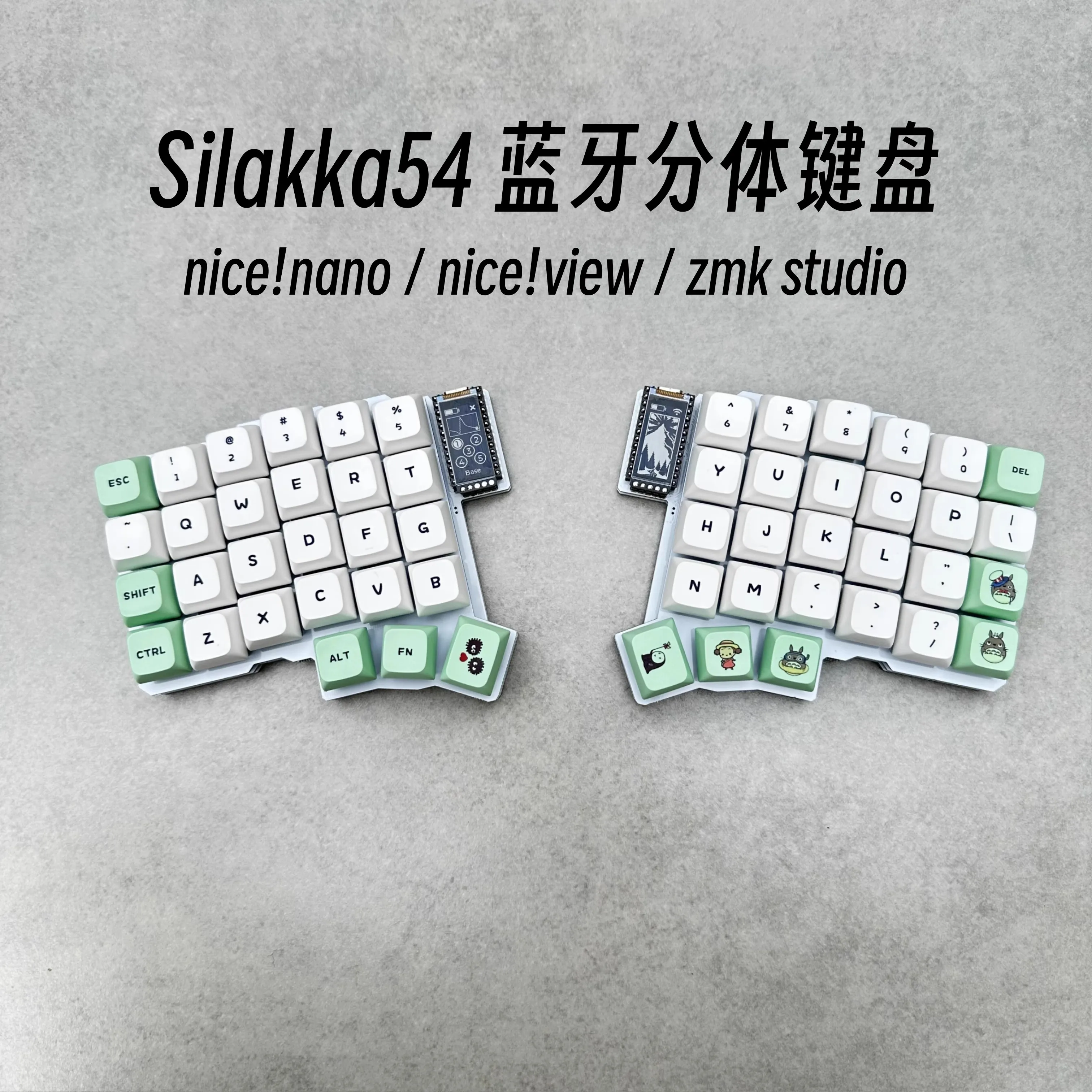ใหม่ Silakka54 บลูทูธแยกคีย์บอร์ดไร้สาย Hot Swap สนับสนุน Zmk Studio คีย์บอร์ด Ergonomics ที่กําหนดเอง PC Gamer อุปกรณ์เสริม