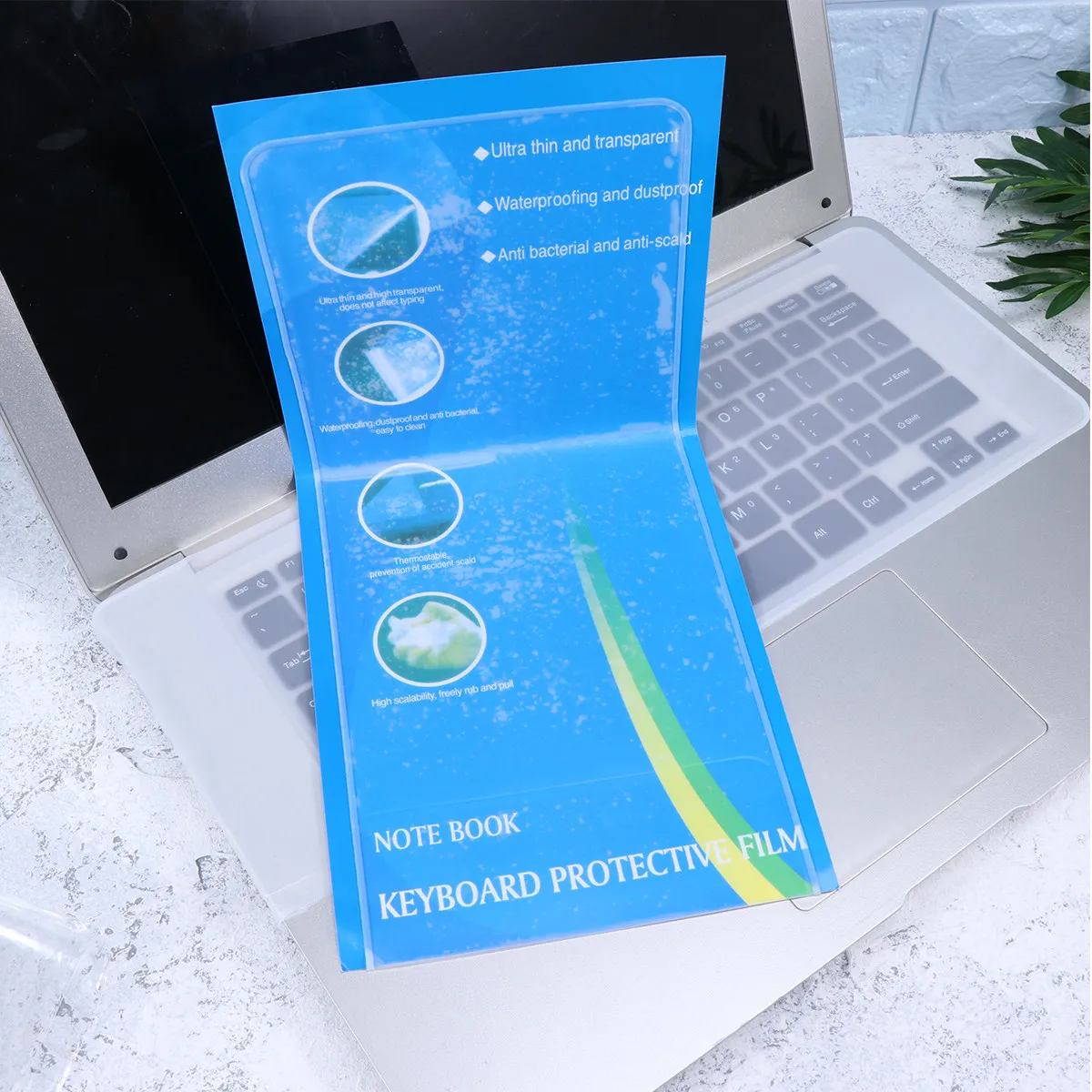 

Ultra-Thin Transparent PVC Keyboard Protective Film Cover for 15 17 Inch Dustproof Water-Resistant Washable Reusable
