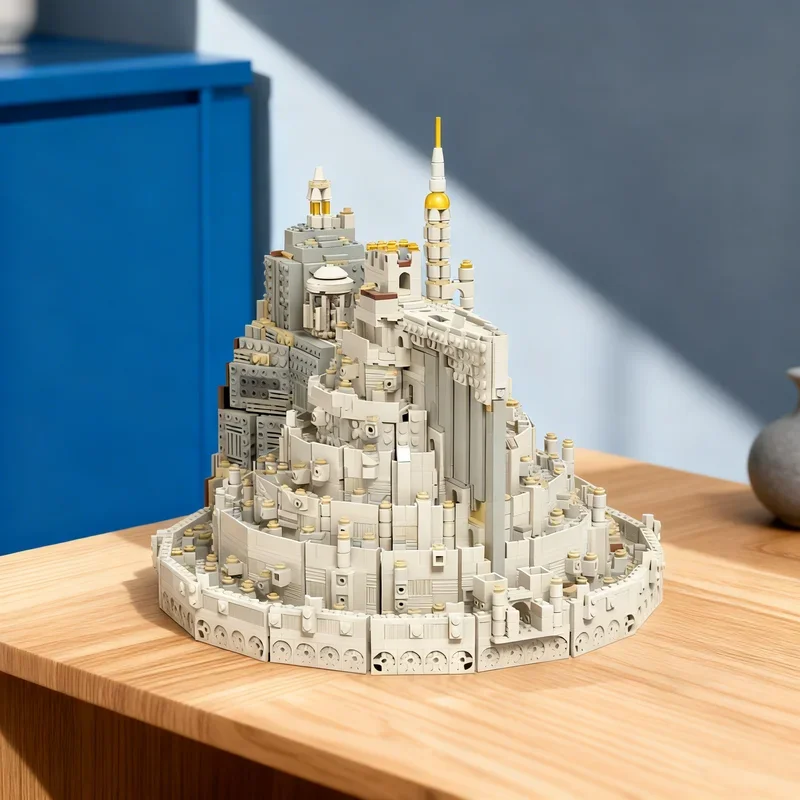 

3857pcs MOC LOTR White City Taj Mahal Hobbit Lord Rings The Model Building Blocks Construction Toys Christmas Gifts Brick Kids