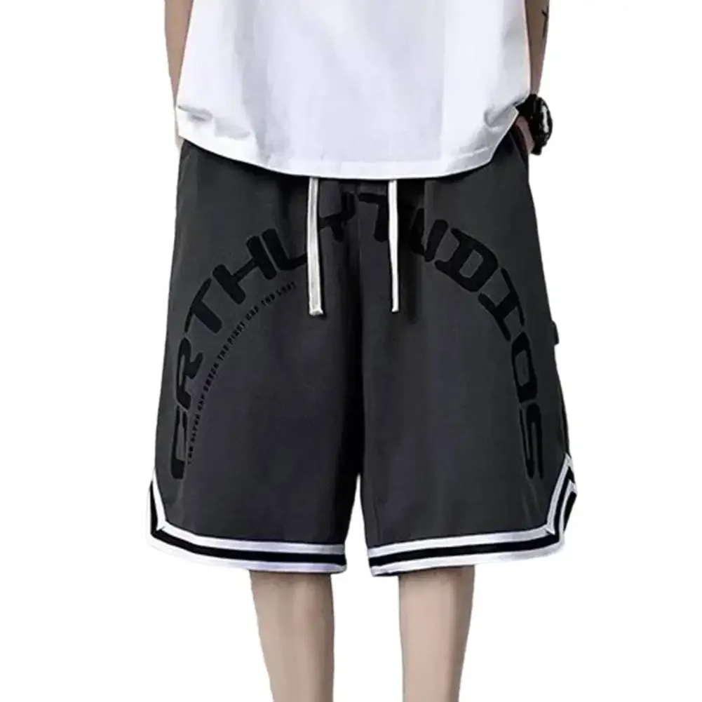 

2025 Men's Lightweight Korean Sports Basketball Shorts: High Street Style For Outerwear