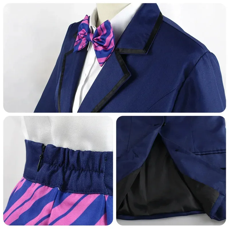 Komi는 의사소통을 할 수 없습니다 Komi Shoko Osana Najimi 코스프레 의상 복장 셔츠 타이 짧은 가발 목 여성 애니메이션 유니폼 할로윈