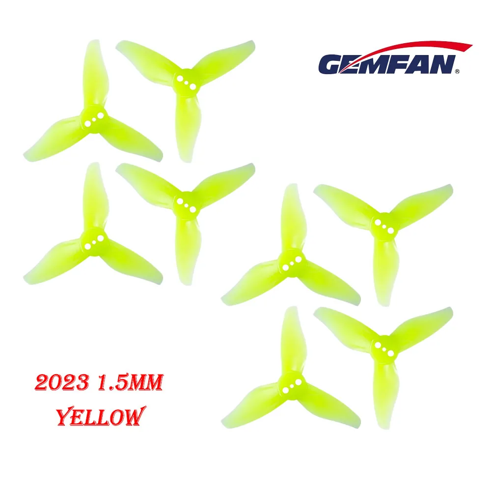 4 Paar Gemfan Hurricane 2023 2X2.3X3 3-Blatt Toothpick Propeller 1mm 1.5mm für RC FPV Racing Freestyle 2-Zoll Toothpick Drohnen