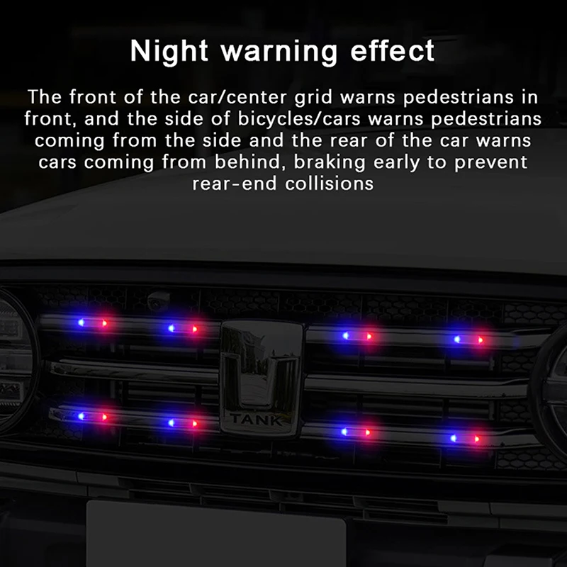 Mini LED Solar Power Car Warning Light Night Security Simulated Alarm Wireless Anti-Theft Caution Lamp Flashing Dummy Alarm Lam