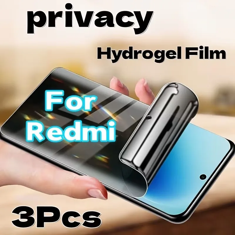 

3 шт. гидрогелевая защитная пленка для экрана Redmi 8 8A 7A 6A K30 Note 8 8T 7 6 Pro, защитная пленка без функции разблокировки по отпечатку пальца