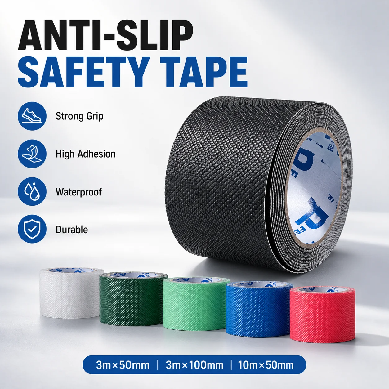 Waterproof Anti Slip Tape Self Adhesive Non Skid Safety Grip Strips for Shower Stairs Wet Floor Kitchen Balcony Pool