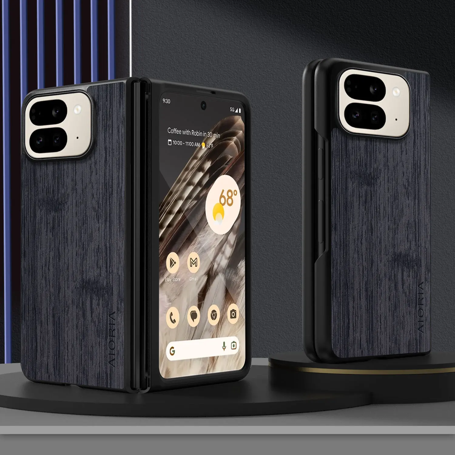 Etui na Google Pixel 10 9 Pro Fold funda wzór bambusowego drewna Skórzane etui na telefon Luksusowe coque na…