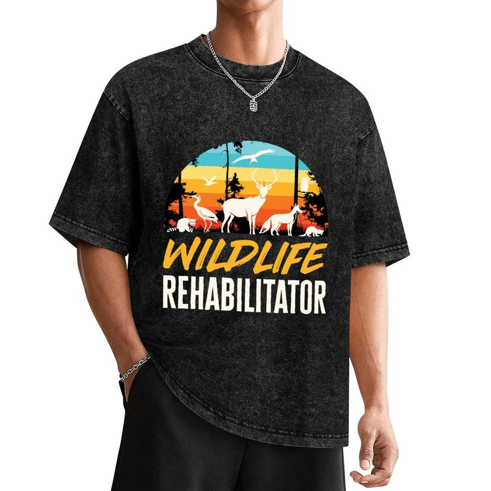 Wildlife Rehabilitator Animal Rehab T-Shirt vintage clothes plus size clothes mens shirts graphic tee