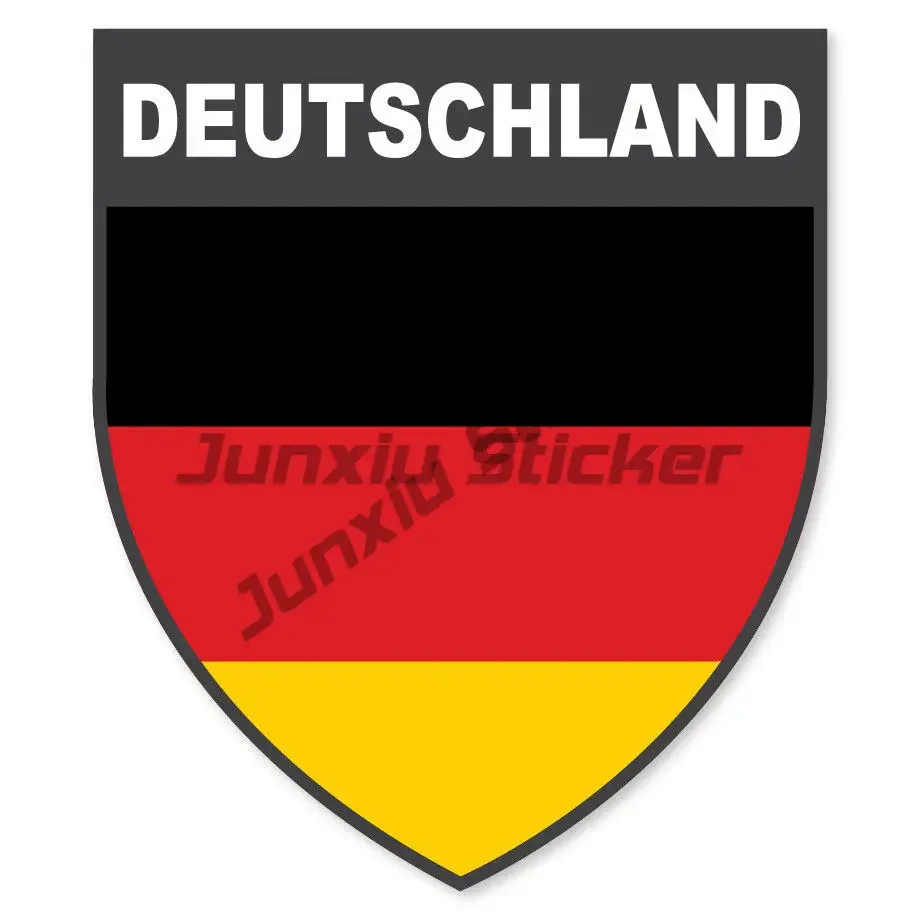 

Deutschland Sticker German Flag Emblem Deutschland High-Quality Shield Decal Scratch-Proof UV Protected Vehicle Accessories