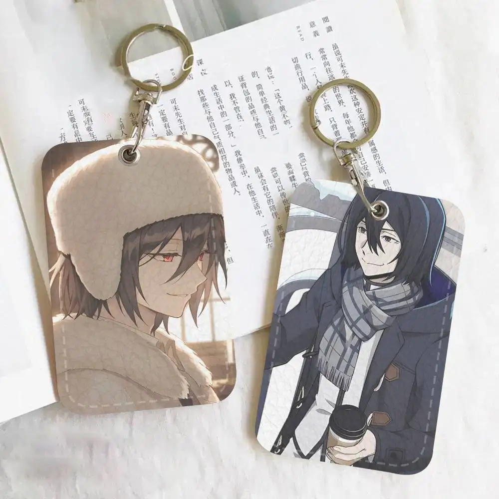Cartoon Anime Cool Fyodor D From Access Card Case Holder Keychain Key Ring Door Access Tags ID Card Case Keychain