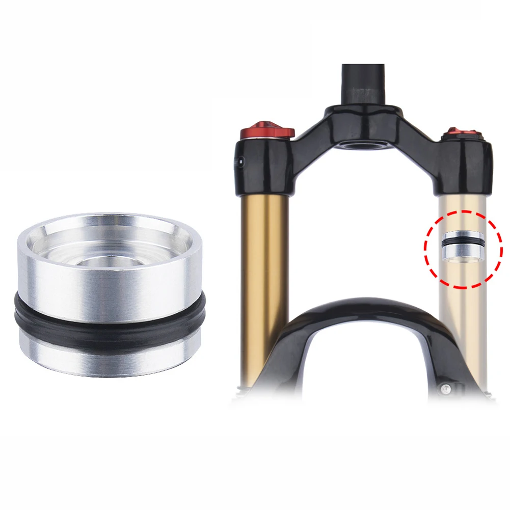 Mountain Bike Front Fork Valve Pistons Aluminum Alloy Wear-resistant Seal Gas Fork Piston Bicycle Forks Accessories