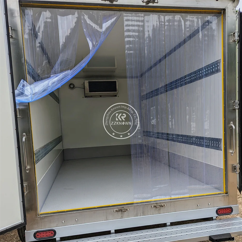 Commercial Customizable Mobile Cold Storage Trailer Durable Fast Cooling Refrigerated Trailer for Meat and Beverage Logistics