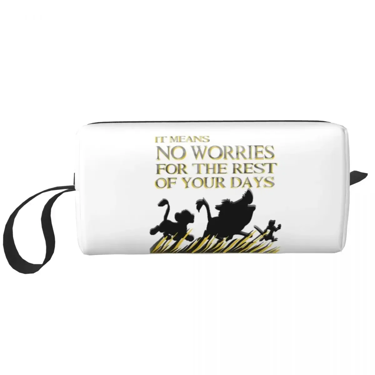 Custom The Movie Toiletry Bag It Means No Worries For The Rest Of Your Days Makeup Storage Dopp Kit Case