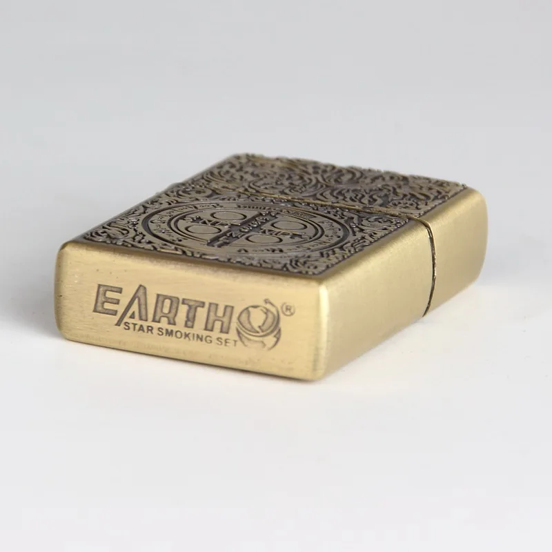 قسطنطين البرونزية أخف كلاسيكي الرجعية طحن عجلة يندبروف أخف السجائر اكسسوارات الرجال هدية صغيرة